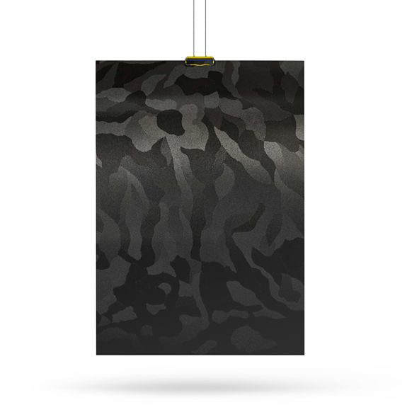 3M 2080-SB12 Shadow Black Gloss A4 Muster DIN A4 Plotterfolien